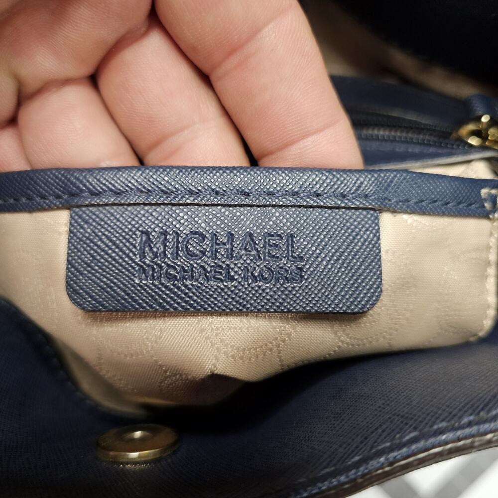 Michael Kors Nautical Hamilton Purse Luxury Preppy Beach Summer Hamptons Retro - Picture 10 of 13